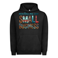 Pigment Black minding my own small business bbs Urban Hoodie - BundleAndBundleShop