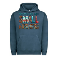 Pigment Midnight Navy minding my own small business bbs Urban Hoodie - BundleAndBundleShop