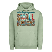 Pigment Oil Green minding my own small business bbs Urban Hoodie - BundleAndBundleShop