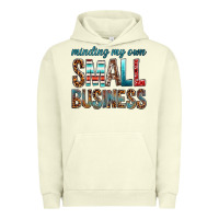 Pigment Pistachio minding my own small business bbs Urban Hoodie - BundleAndBundleShop