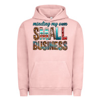 Pigment Salmon minding my own small business bbs Urban Hoodie - BundleAndBundleShop