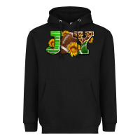 Black joy with football ball and sunflower ado Heavyweight Hoodie - AdoDesignShop