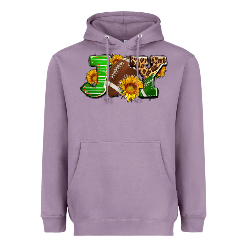 Joy With Football Ball And Sunflower Ado Heavyweight Hoodie by AdoDesignShop | Teevron