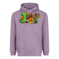 Lavender joy with football ball and sunflower ado Heavyweight Hoodie - AdoDesignShop