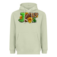 Matcha joy with football ball and sunflower ado Heavyweight Hoodie - AdoDesignShop
