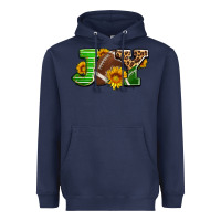 Navy joy with football ball and sunflower ado Heavyweight Hoodie - AdoDesignShop