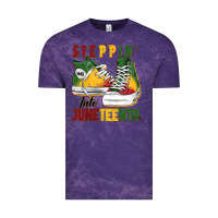 Cloud Purple steppin' into juneteenth Vintage Tee - BarkalooDesign