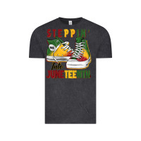 Vintage Black steppin' into juneteenth Vintage Tee - BarkalooDesign