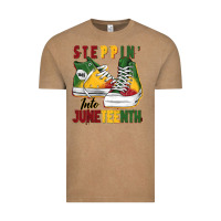 Vintage Coffee steppin' into juneteenth Vintage Tee - BarkalooDesign
