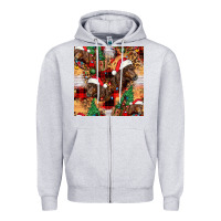 Heather Grey christmas horse leopard tartan Zipper Hoodie - FaDigitalArtStudio