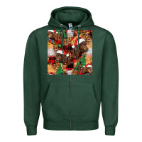 Sports Green christmas horse leopard tartan Zipper Hoodie - FaDigitalArtStudio