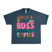 Midnight Navy just a girl boss building her empire Urban Heavy Tee - texasbilliewilder