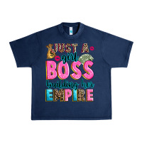 Navy just a girl boss building her empire Urban Heavy Tee - texasbilliewilder