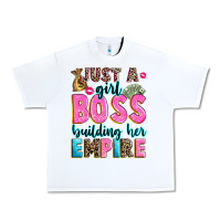 White just a girl boss building her empire Urban Heavy Tee - texasbilliewilder