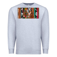 Heather Grey western horses gemstone horse cowhide leopard floral background licens Premium Sweatshirt - Artiststas
