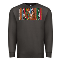 Smoke western horses gemstone horse cowhide leopard floral background licens Premium Sweatshirt - Artiststas