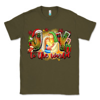 Army Green joy to the world Classic Tee - texasbilliewilder