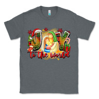 Charcoal Heather joy to the world Classic Tee - texasbilliewilder