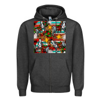 Charcoal Heather christmas horse leopard tartan Zipper Hoodie - FaDigitalArtStudio