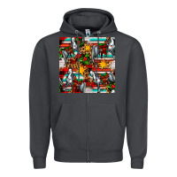 Smoke christmas horse leopard tartan Zipper Hoodie - FaDigitalArtStudio