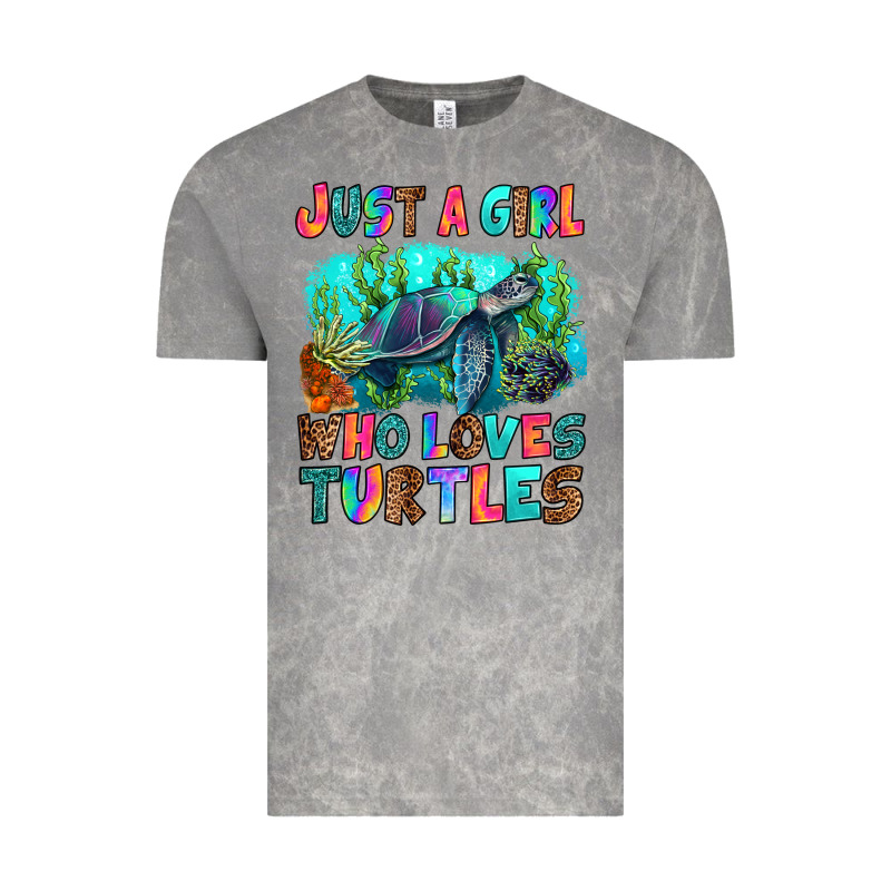Just A Girl Who Loves Turtles Vintage Tee by RanaPortraitStore | Teevron