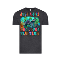 Vintage Black just a girl who loves turtles Vintage Tee - RanaPortraitStore