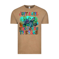 Vintage Coffee just a girl who loves turtles Vintage Tee - RanaPortraitStore