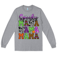 Heather Grey Spooky Mama Long Sleeve Tee - texasbilliewilder