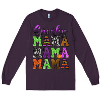 Plum Spooky Mama Long Sleeve Tee - texasbilliewilder