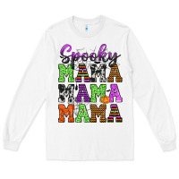 White Spooky Mama Long Sleeve Tee - texasbilliewilder