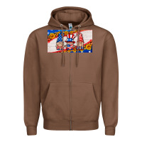 Chestnut usa gnome license plate Zipper Hoodie - HRA Design Shop