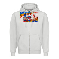 Dove Grey usa gnome license plate Zipper Hoodie - HRA Design Shop