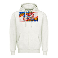 Oatmeal Heather usa gnome license plate Zipper Hoodie - HRA Design Shop