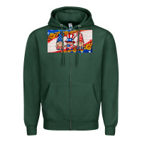 Sports Green usa gnome license plate Zipper Hoodie - HRA Design Shop