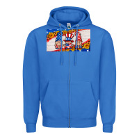 True Royal usa gnome license plate Zipper Hoodie - HRA Design Shop