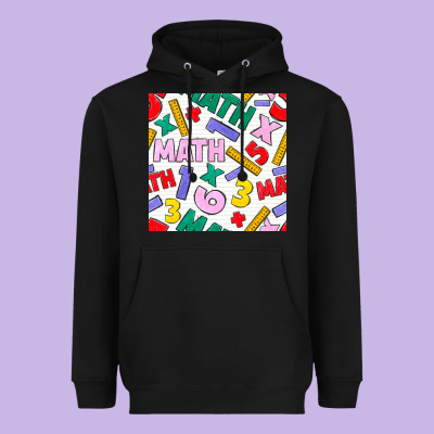 Math Seamless Pattern Heavyweight Hoodie Designed By Bundleandbundleshop
