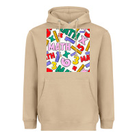 Mushroom math seamless pattern Heavyweight Hoodie - BundleAndBundleShop
