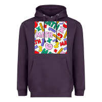 Plum math seamless pattern Heavyweight Hoodie - BundleAndBundleShop