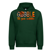 Forest Green gobble til you wobble bbs Urban Hoodie - BundleAndBundleShop