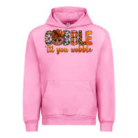 Fuchsia Pink gobble til you wobble bbs Urban Hoodie - BundleAndBundleShop