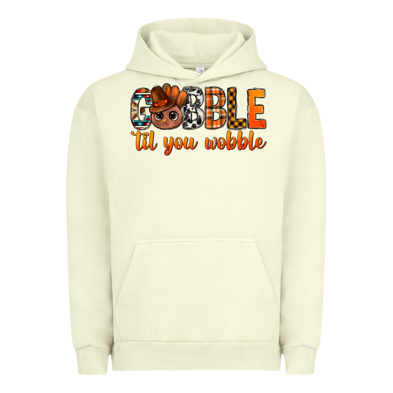 Gobble Til You Wobble Bbs Urban Hoodie by BundleAndBundleShop | Teevron