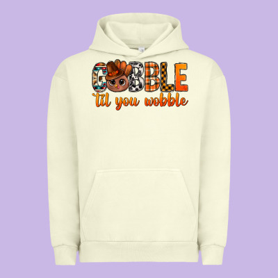 Gobble Til You Wobble Bbs Urban Hoodie Designed By Bundleandbundleshop