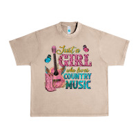 French Oak just a girl who loves country music Urban Heavy Tee - texasbilliewilder