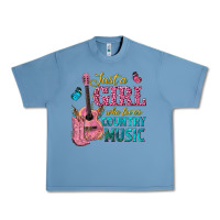 Pebble Blue just a girl who loves country music Urban Heavy Tee - texasbilliewilder