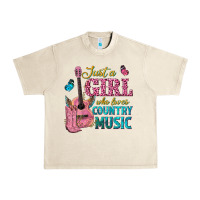 Sandshell just a girl who loves country music Urban Heavy Tee - texasbilliewilder