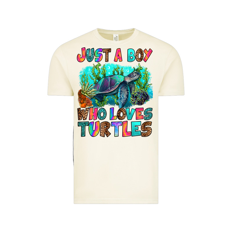 Just A Boy Who Loves Turtles Vintage Tee by RanaPortraitStore | Teevron