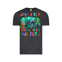 Vintage Black just a boy who loves turtles Vintage Tee - RanaPortraitStore
