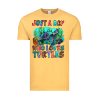 Vintage Mustard just a boy who loves turtles Vintage Tee - RanaPortraitStore