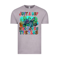 Vintage Zinc just a boy who loves turtles Vintage Tee - RanaPortraitStore