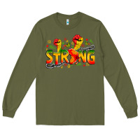 Army Green strong juneteenth Long Sleeve Tee - Zillion Design Studio